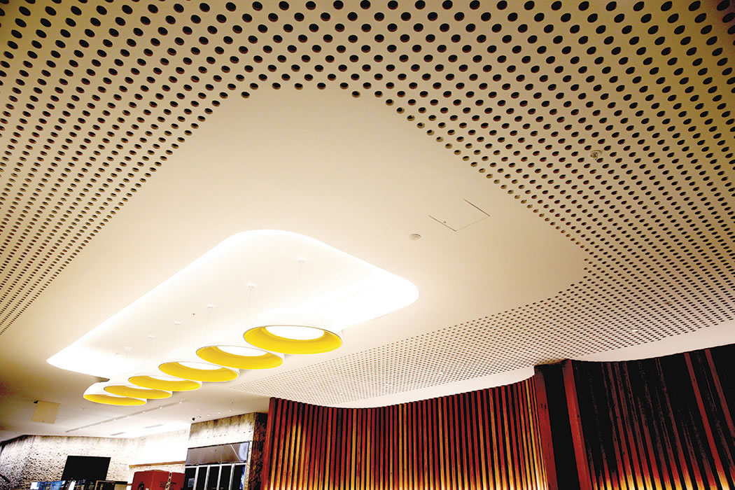 stanford hotel acoustic ceiling
